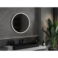 Okrúhle zrkadlo MEXEN GOBI 80 cm - s LED podsvietením a vyhrievaním, 9801-080-080-611-00