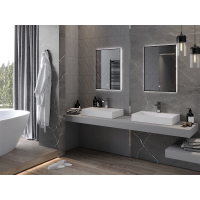 Obdĺžnikové zrkadlo MEXEN ERMA 50x70 cm - s LED podsvietením a vyhrievaním, 9814-050-070-611-70