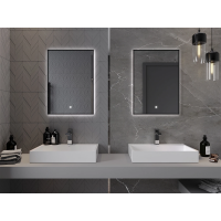 Obdĺžnikové zrkadlo MEXEN ERMA 50x70 cm - s LED podsvietením a vyhrievaním, 9814-050-070-611-70