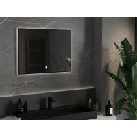 Obdĺžnikové zrkadlo MEXEN ERMA 80x60 cm - s LED podsvietením a vyhrievaním, 9814-080-060-611-70