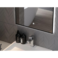 Obdĺžnikové zrkadlo MEXEN ERMA 80x60 cm - s LED podsvietením a vyhrievaním, 9814-080-060-611-70