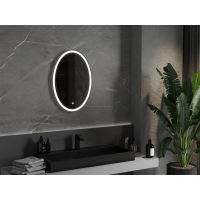 Oválne zrkadlo MEXEN ELZ 50x70 cm - s LED podsvietením a vyhrievaním, 9802-050-070-611-00