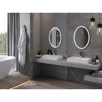 Oválne zrkadlo MEXEN ELZ 50x70 cm - s LED podsvietením a vyhrievaním, 9802-050-070-611-00