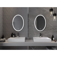 Oválne zrkadlo MEXEN ELZ 50x70 cm - s LED podsvietením a vyhrievaním, 9802-050-070-611-00