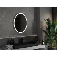 Oválne zrkadlo MEXEN ELZ 60x80 cm - s LED podsvietením a vyhrievaním, 9802-060-080-611-00