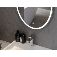 Oválne zrkadlo MEXEN ELZ 60x80 cm - s LED podsvietením a vyhrievaním, 9802-060-080-611-00