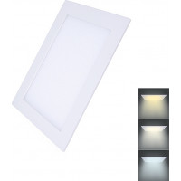 LED mini panel CCT, podhľadový, 12W, 900lm, 3000K, 4000K, 6000K, štvorcový
