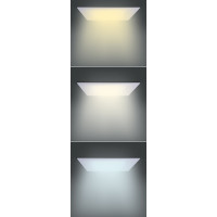 LED mini panel CCT, podhľadový, 12W, 900lm, 3000K, 4000K, 6000K, štvorcový