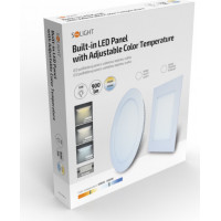 LED mini panel CCT, podhľadový, 12W, 900lm, 3000K, 4000K, 6000K, štvorcový
