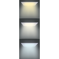 LED mini panel CCT, podhľadový, 24W, 1800lm, 3000K, 4000K, 6000K, štvorcový
