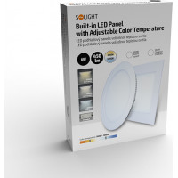 LED mini panel CCT, podhľadový, 6W, 450lm, 3000K, 4000K, 6000K, okrúhly