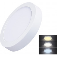 LED mini panel CCT, prisadený, 18W, 1530lm, 3000K, 4000K, 6000K, okrúhly
