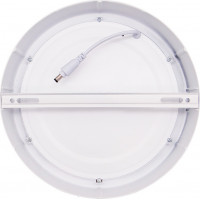 LED mini panel CCT, prisadený, 18W, 1530lm, 3000K, 4000K, 6000K, okrúhly