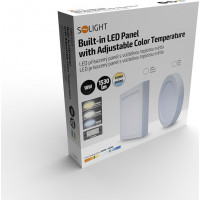 LED mini panel CCT, prisadený, 18W, 1530lm, 3000K, 4000K, 6000K, okrúhly