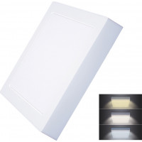 LED mini panel CCT, prisadený, 18W, 1530lm, 3000K, 4000K, 6000K, štvorcový