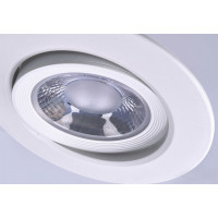 LED podhľadové svetlo bodové, 5W, 400lm, 4000K, okrúhle, biele