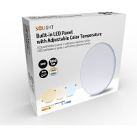 LED podhľadové svietidlo CCT, IP44, 20W, 1800lm, 3000K, 4000K, 6000K, okrúhly