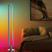 LED smart stojacia lampa Rainbow, oválna, wifi, RGB, CCT, 105cm