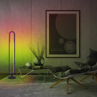LED smart stojacia lampa Rainbow, oválna, wifi, RGB, CCT, 105cm