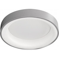 LED stropné svetlo okrúhle Treviso, 48W, 2880lm, stmievateľné, diaľkové ovládanie, šedá