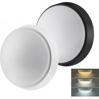 LED vonkajšie osvetlenie s nastaviteľnou CCT, 12W, 900lm, 22cm, 2v1 - biely a čierny kryt