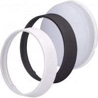 LED vonkajšie osvetlenie s nastaviteľnou CCT, 12W, 900lm, 22cm, 2v1 - biely a čierny kryt