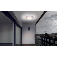 LED vonkajšie osvetlenie s nastaviteľnou CCT, 12W, 900lm, 22cm, 2v1 - biely a čierny kryt