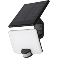 LED solárne osvetlenie so senzorom, 11W, 1200lm, Li-on, čierna