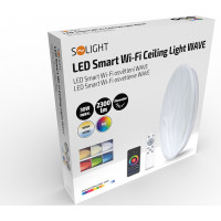 LED smart stropné svetlo Wave, 30W, 2300lm, wifi, RGB + CCT, diaľkové ovládanie