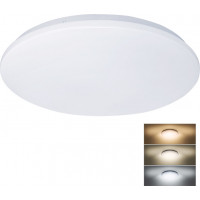 LED stropné svetlo Plain, 3CCT, 36W, 2520lm, 3000K, 4000K, 6000K, okrúhle, 45cm