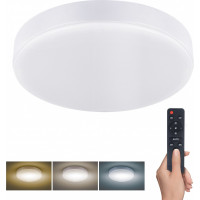 LED osvetlenie s diaľkovým ovládačom, 50W, 3000lm, 40cm, zmena chromatickosti, stmievateľné, biela