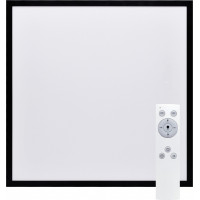 LED stropné osvetlenie s diaľkovým ovládaním, štvorcové, dekor dreva, 3000lm, 40W, 45x45cm