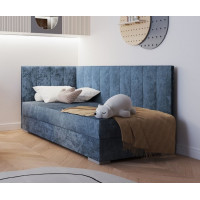 Čalúnená posteľ COIMBRA III - 200x90 cm - modrá