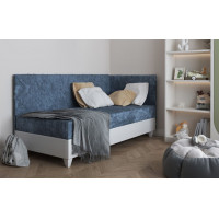 Čalúnená posteľ LAGOS III - 200x90 cm - modrá