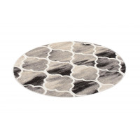 Okrúhly koberec FIESTA Maroko - šedý