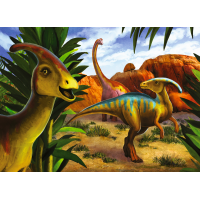 TREFL Displej Puzzle Svet dinosaurov 20 dielikov (24 ks)
