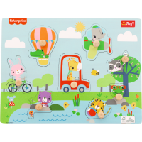 TREFL Drevená vkladačka Fisher Price Zvieratká