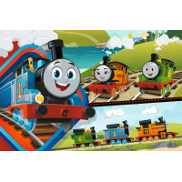 TREFL Obojstranné puzzle Mašinka Tomáš s priateľmi SUPER MAXI 24 dielikov