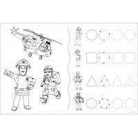 TREFL Obojstranné puzzle Požiarnik Sam a jeho tím SUPER MAXI 24 dielikov