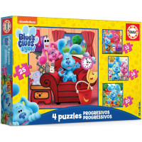 EDUCA Puzzle Blue&#39;s Clues 4v1 (12,16,20,25 dielikov)