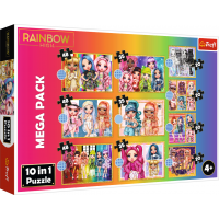 TREFL Puzzle Rainbow High MEGA PACK 10v1