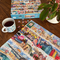 GIBSONS Puzzle Lehátka a oslíci 1000 dielikov