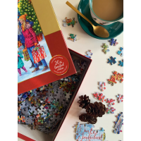 GIBSONS Puzzle Limitovaná vianočná edícia: Zimná ríša zázrakov 1000 dielikov