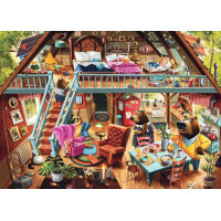 RAVENSBURGER Puzzle Pristihnutá! (Mášenka a tri medvede) 1000 dielikov