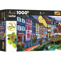 TREFL Puzzle s triedičom 2v1 Colmar, Francúzsko 1000 dielikov