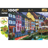 TREFL Puzzle s triedičom 2v1 Colmar, Francúzsko 1000 dielikov