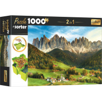 TREFL Puzzle s triedičom 2v1 Dolomity, Taliansko 1000 dielikov