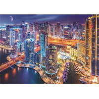 TREFL Puzzle s triedičom 2v1 Nočný Dubaj 1000 dielikov