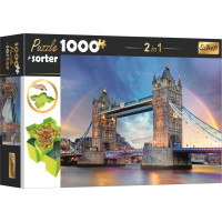 TREFL Puzzle s triedičom 2v1 Tower Bridge, Londýn 1000 dielikov