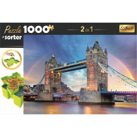TREFL Puzzle s triedičom 2v1 Tower Bridge, Londýn 1000 dielikov